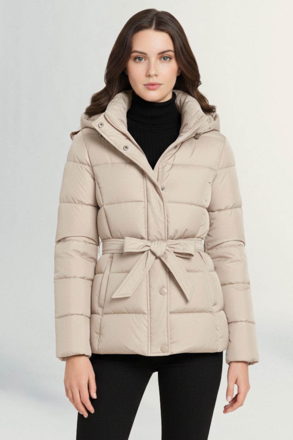 Aurelie | Women’s Quilted Belted Puffer Coat