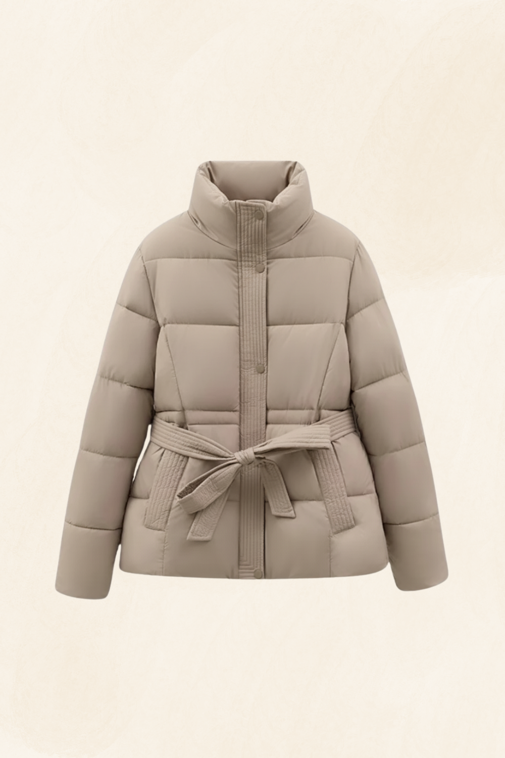 Aurelie | Women’s Quilted Belted Puffer Coat