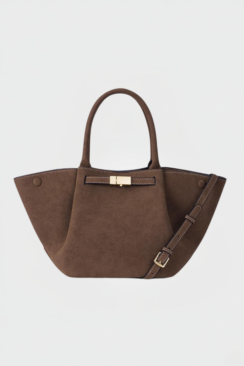 Carenza | Women’s Suede Structured Shoulder Bag