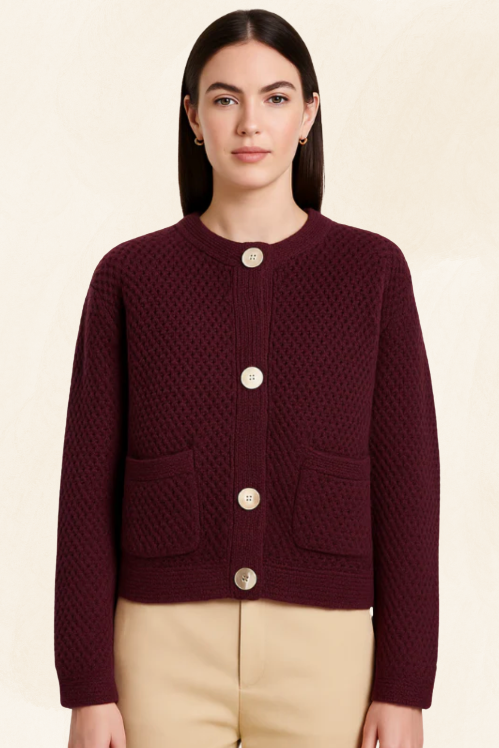 Céleste | Soft Knit Button-Down Cardigan