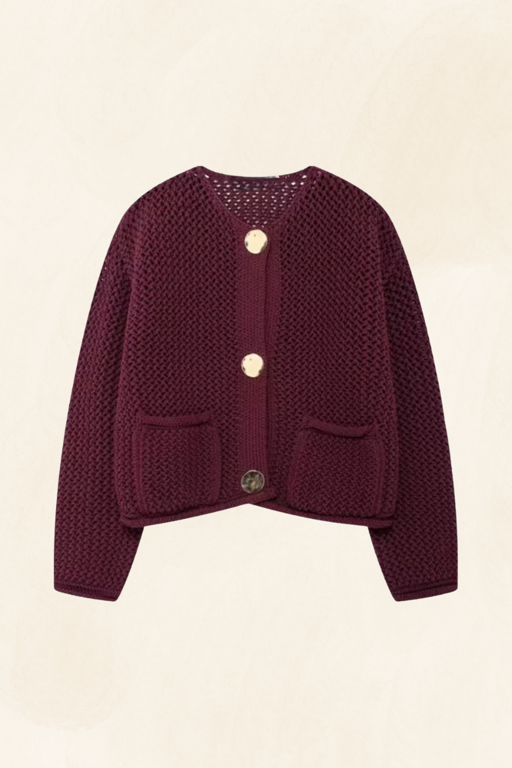 Céleste | Soft Knit Button-Down Cardigan