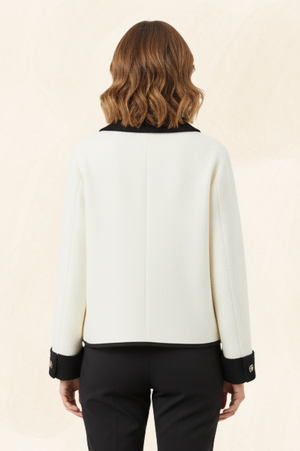 Clémence | Women’s Contrast-Trim Bouclé Blazer