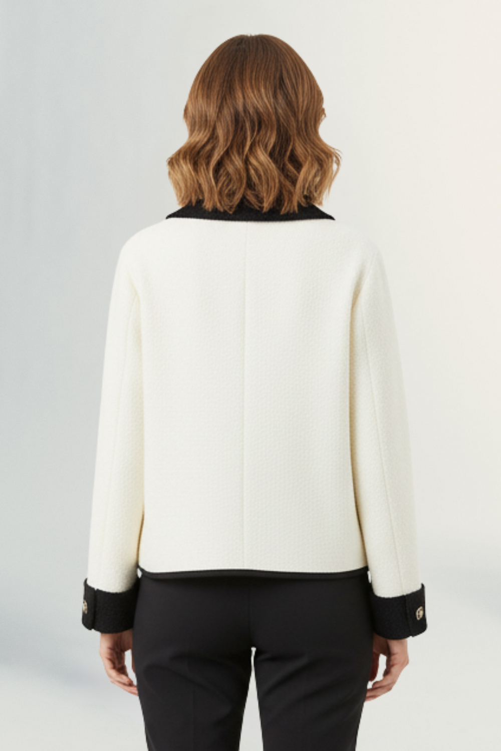 Clémence | Women’s Contrast-Trim Bouclé Blazer