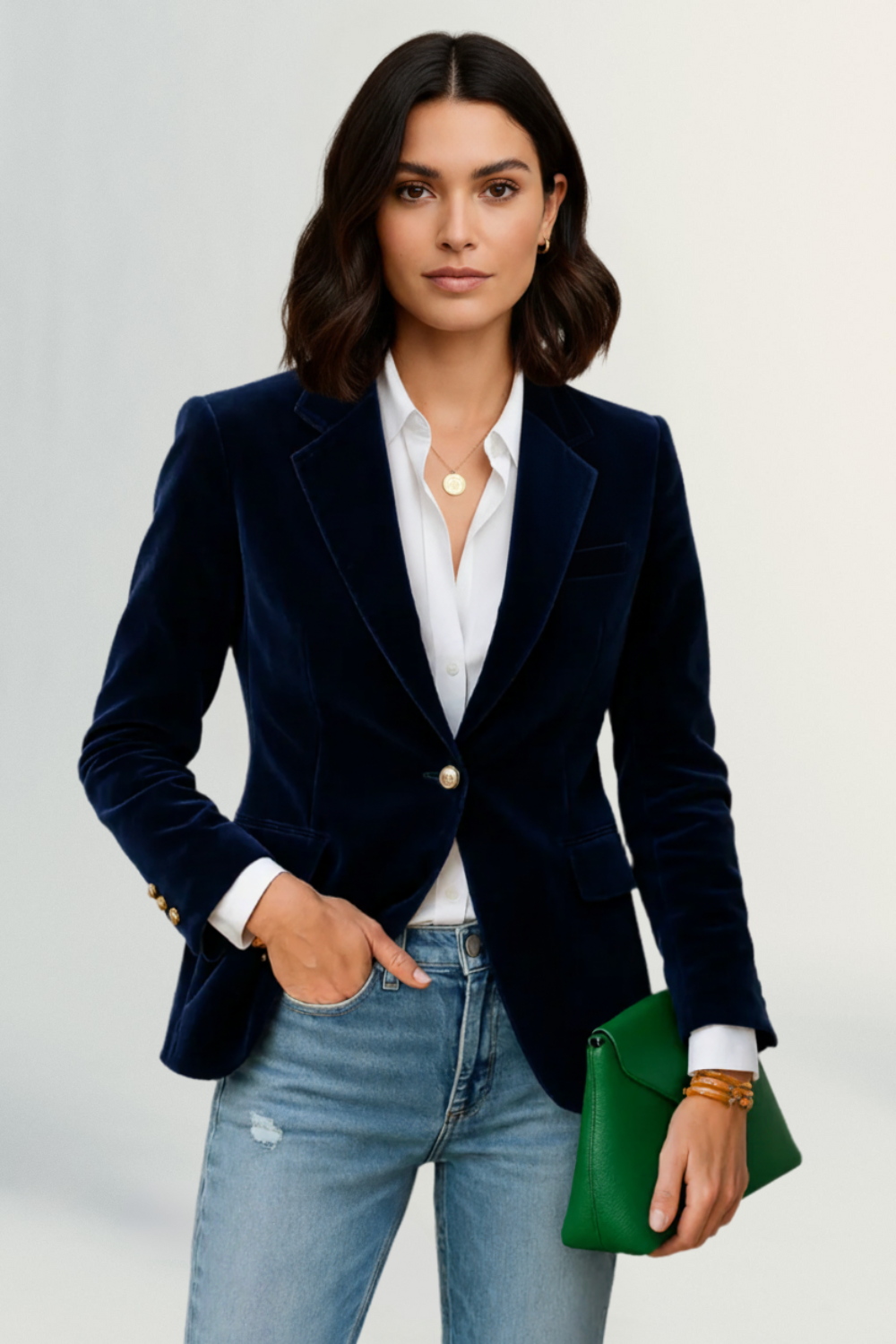 Colette | Women’s Velvet Tailored Blazer