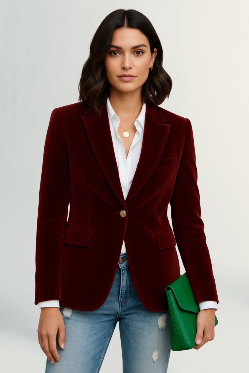 Colette | Women’s Velvet Tailored Blazer