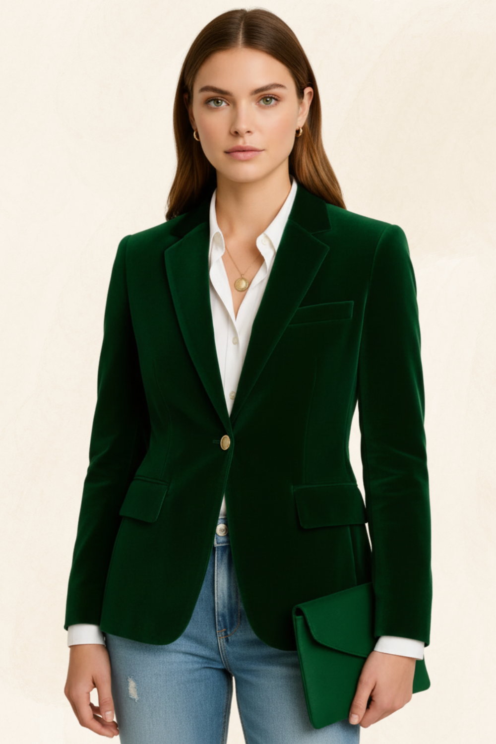 Colette | Women’s Velvet Tailored Blazer