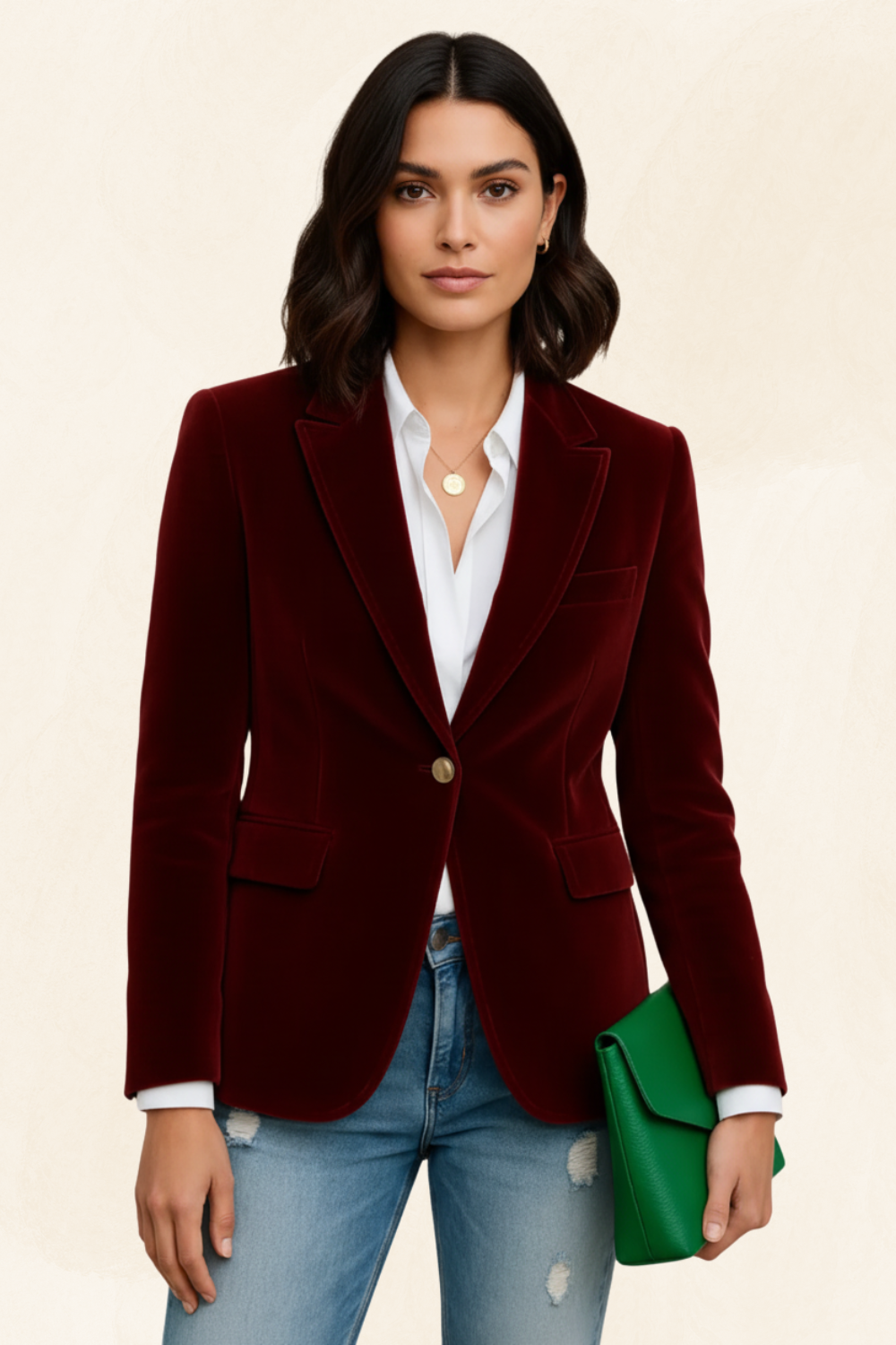 Colette | Women’s Velvet Tailored Blazer