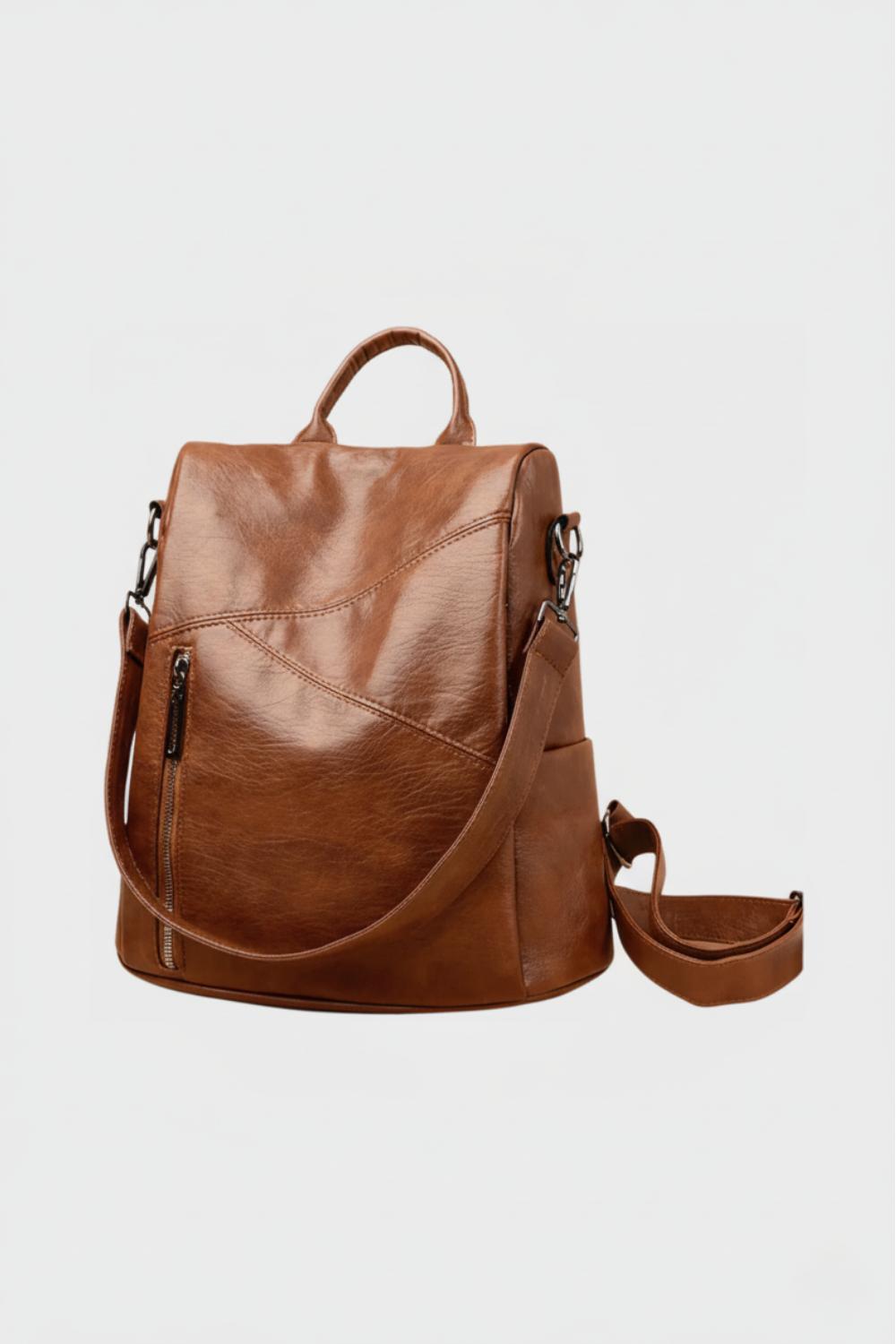 Elara Montreux | Women’s Luxe Anti-Theft Leather Backpack