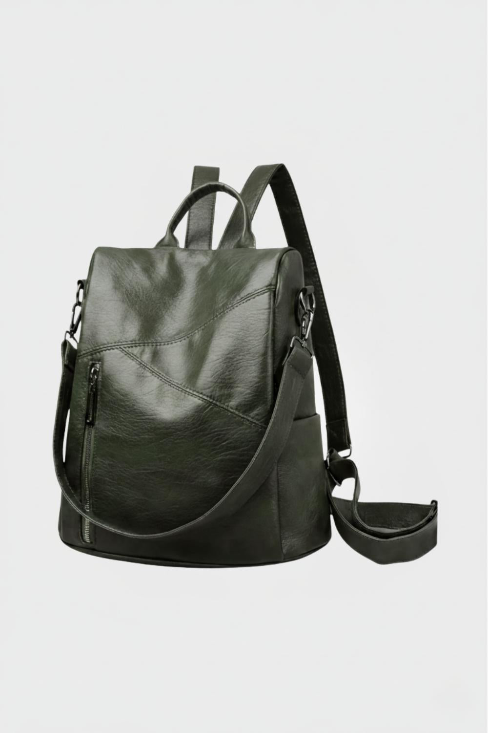 Elara Montreux | Women’s Luxe Anti-Theft Leather Backpack
