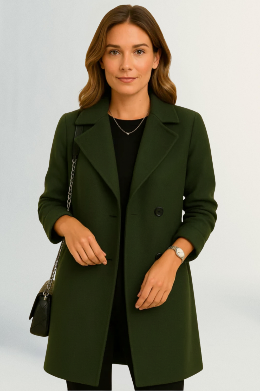Éliane | Women’s Tailored Wool Long Coat