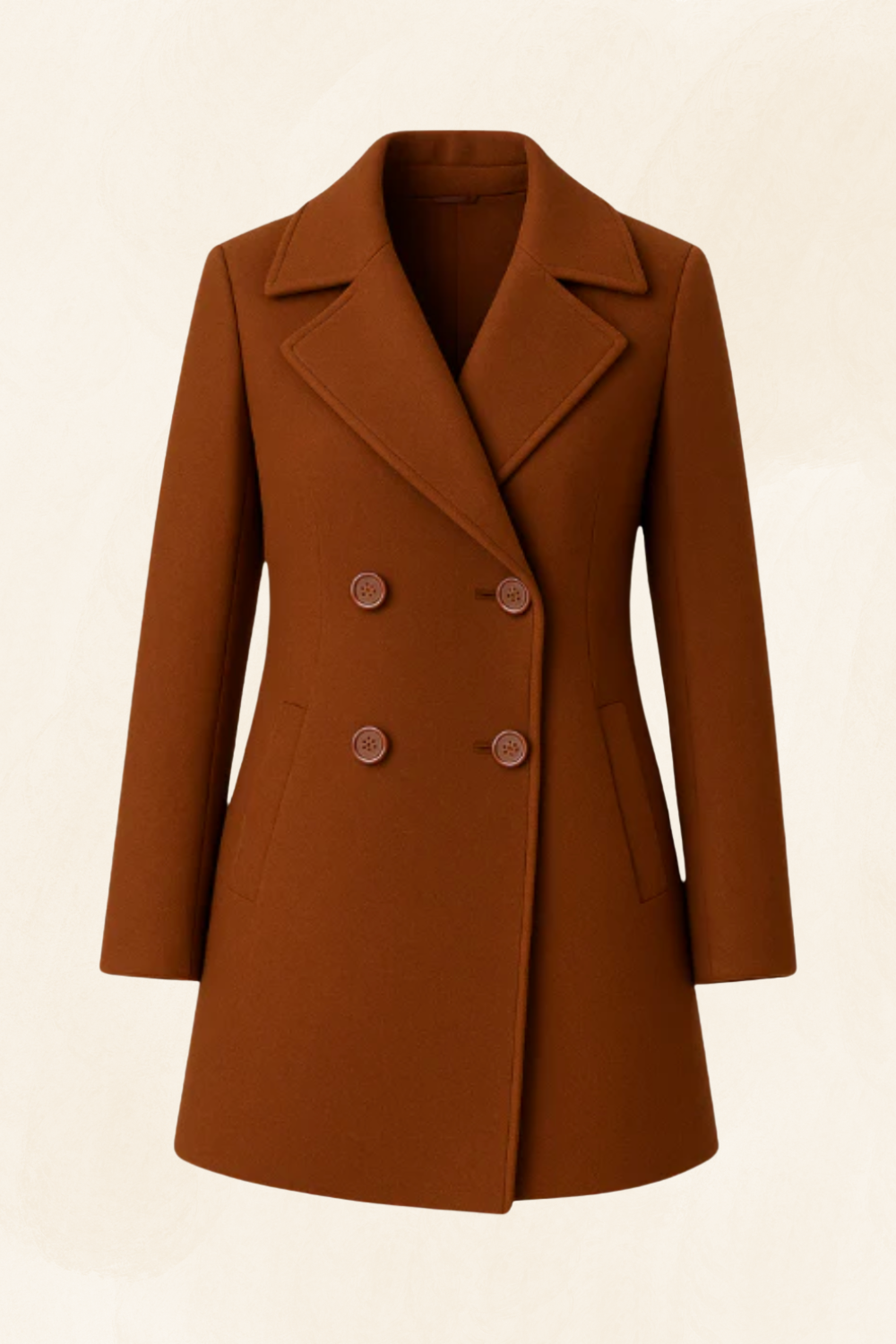 Éliane | Women’s Tailored Wool Long Coat