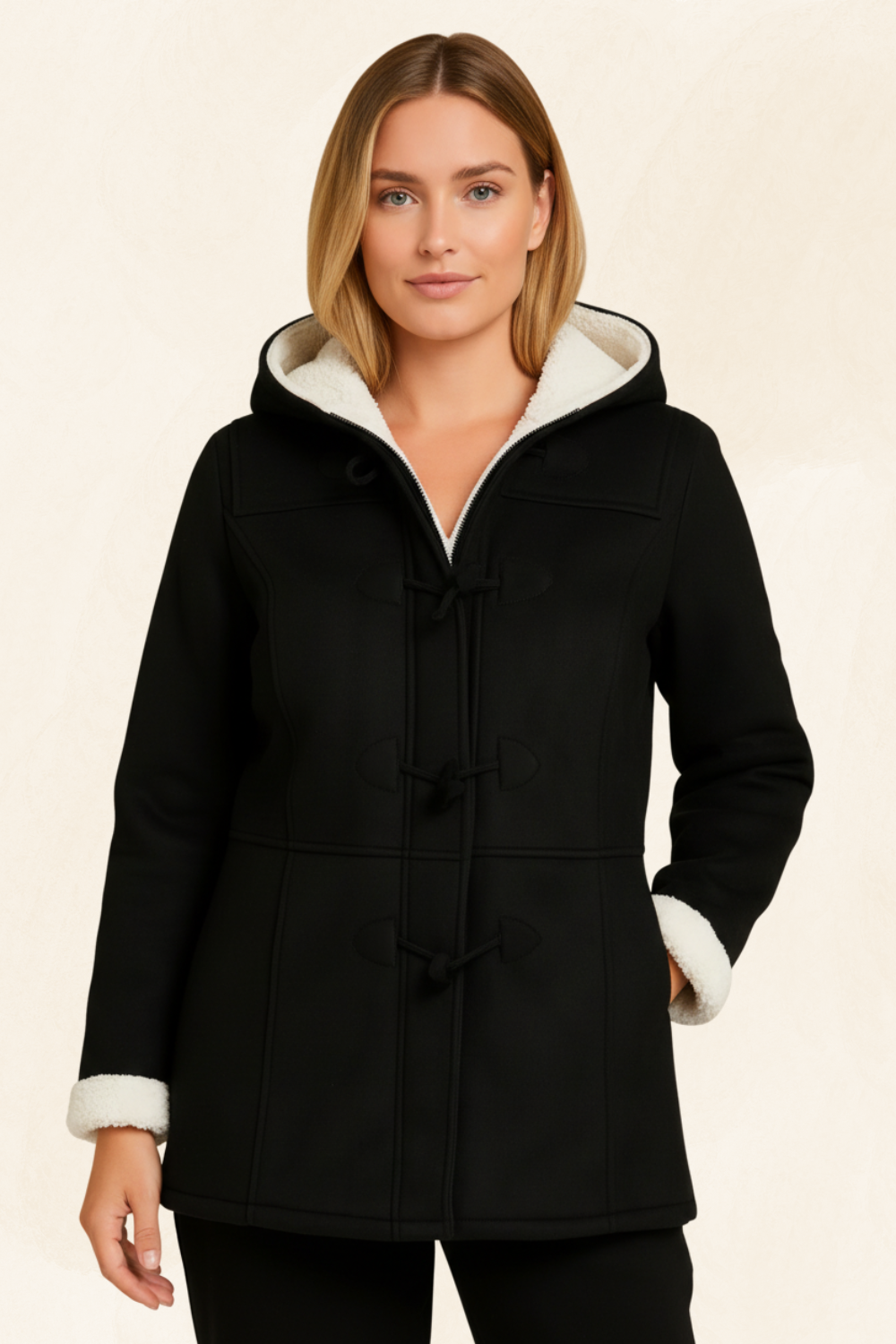 Élodie Claire | Women's Luxe Fleece-Lined Coat