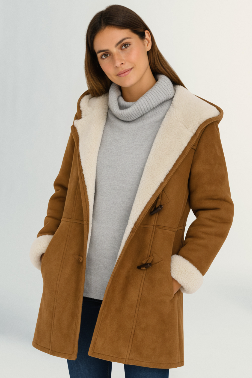 Élodie Claire | Women's Luxe Fleece-Lined Coat