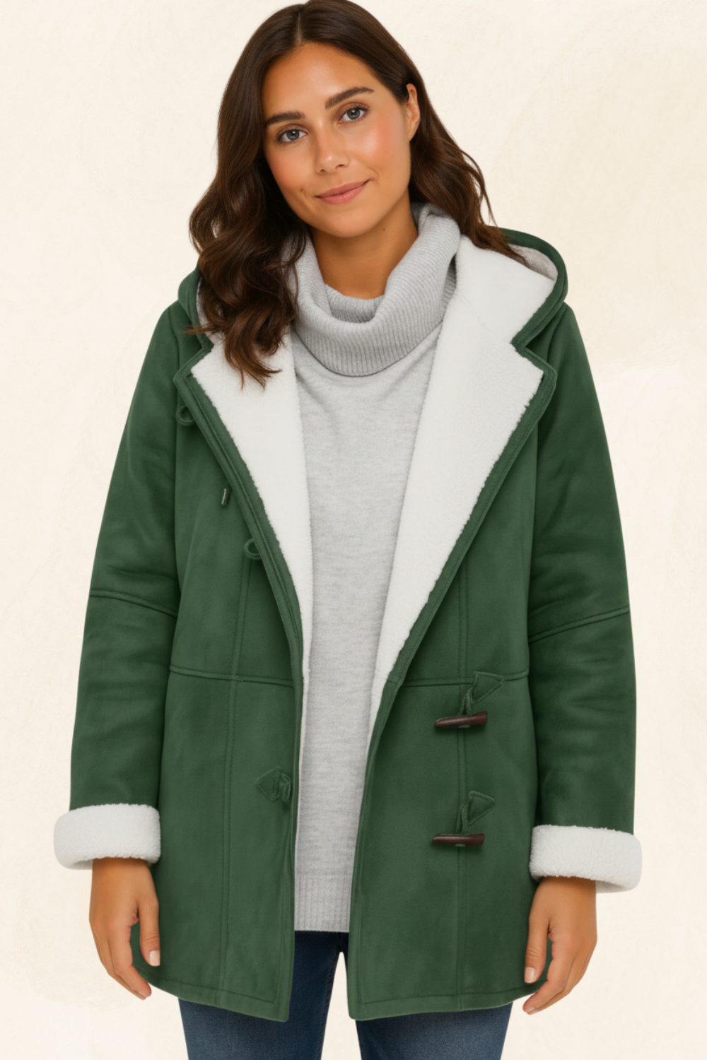 Élodie Claire | Women's Luxe Fleece-Lined Coat