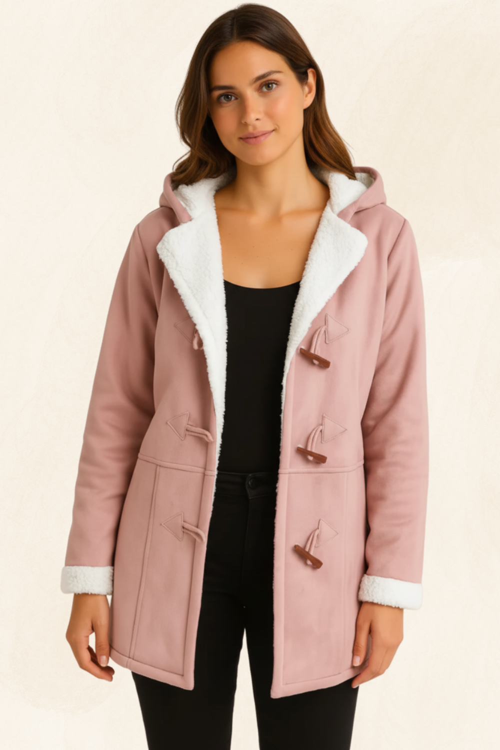 Élodie Claire | Women's Luxe Fleece-Lined Coat