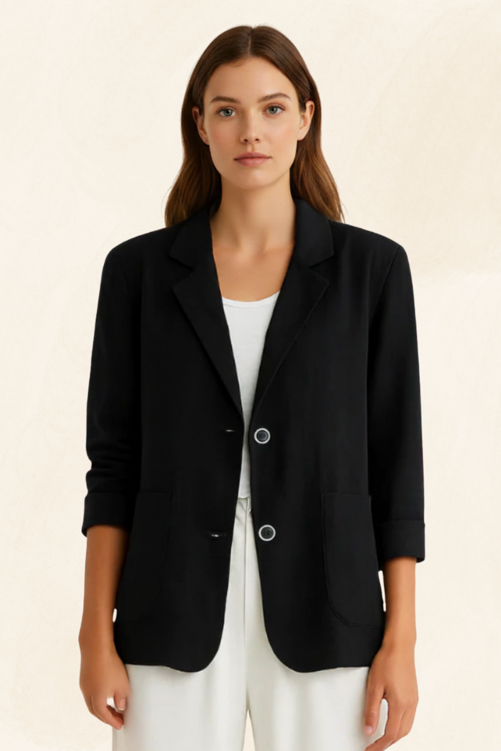 Evelyne | Women’s Luxe Sculpted Velvet Blazer