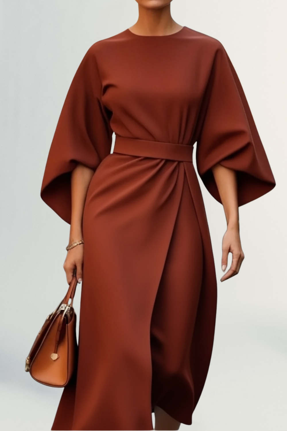 Isaline | Women’s Belted Maxi Dress