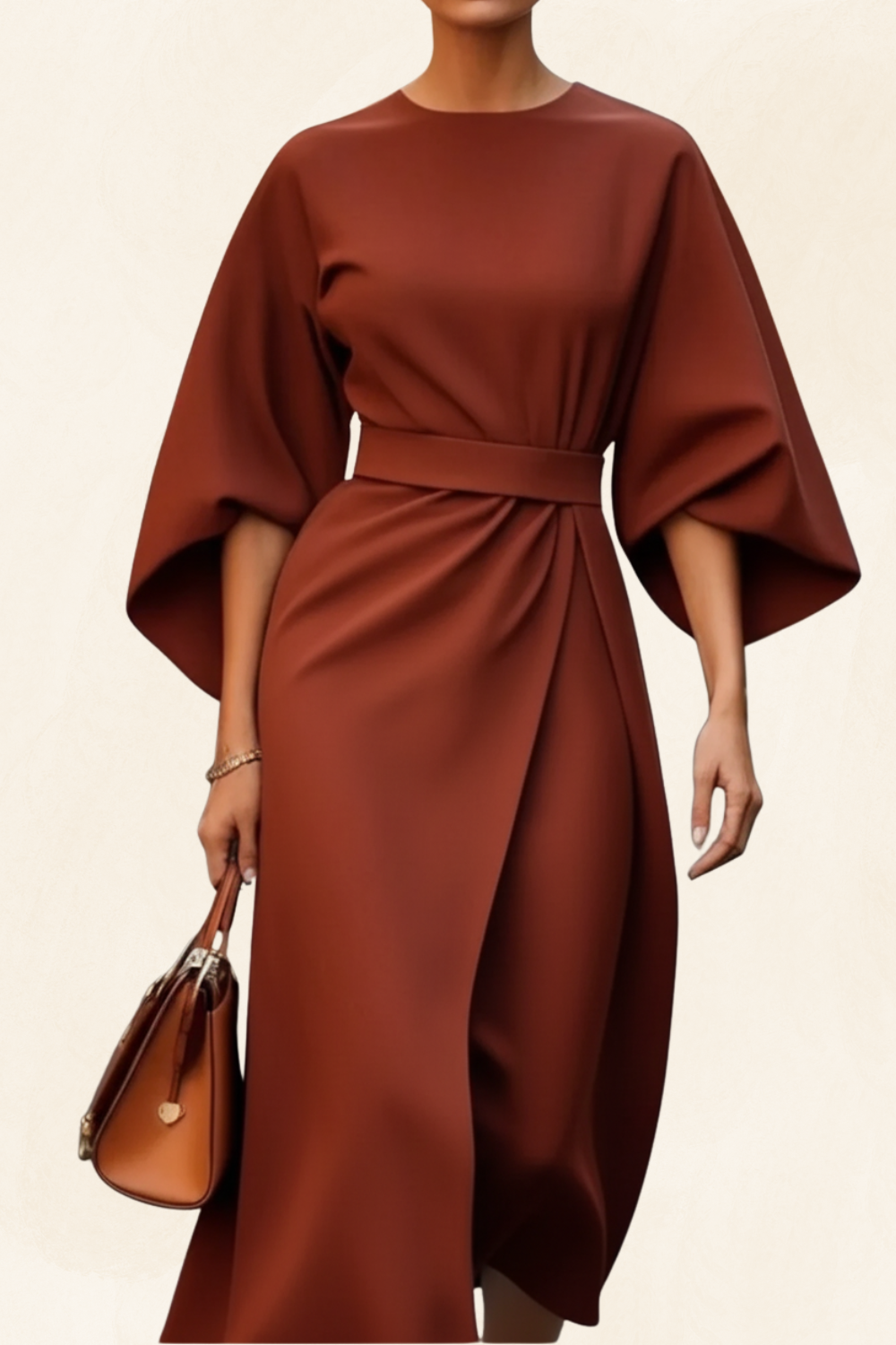 Isaline | Women’s Belted Maxi Dress