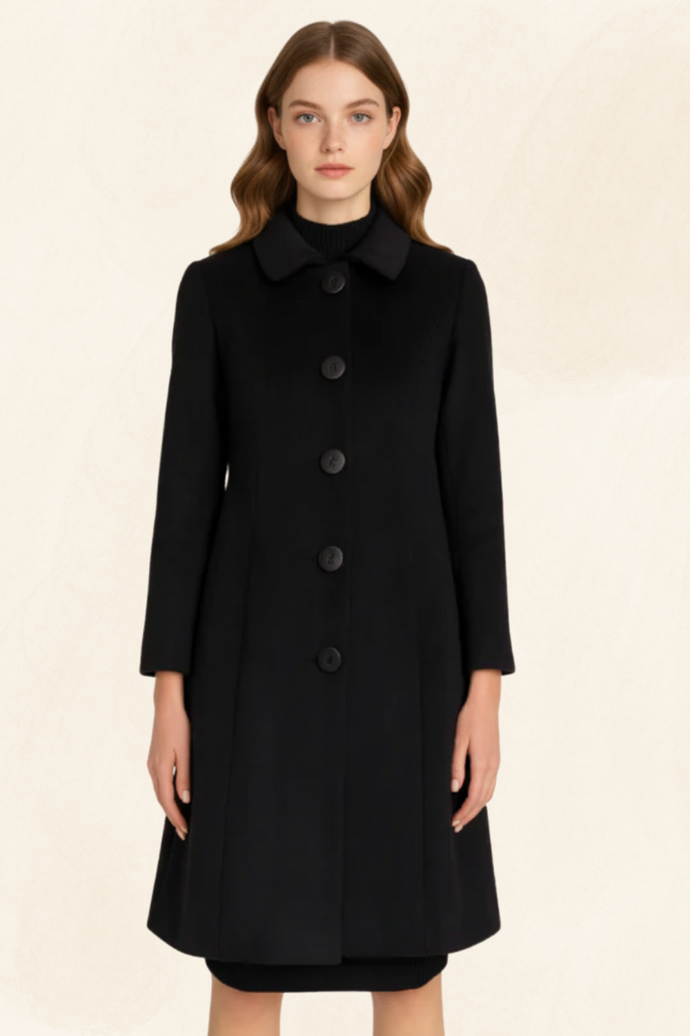 Isolde | Women’s Long Wool-Blend Elegance Coat
