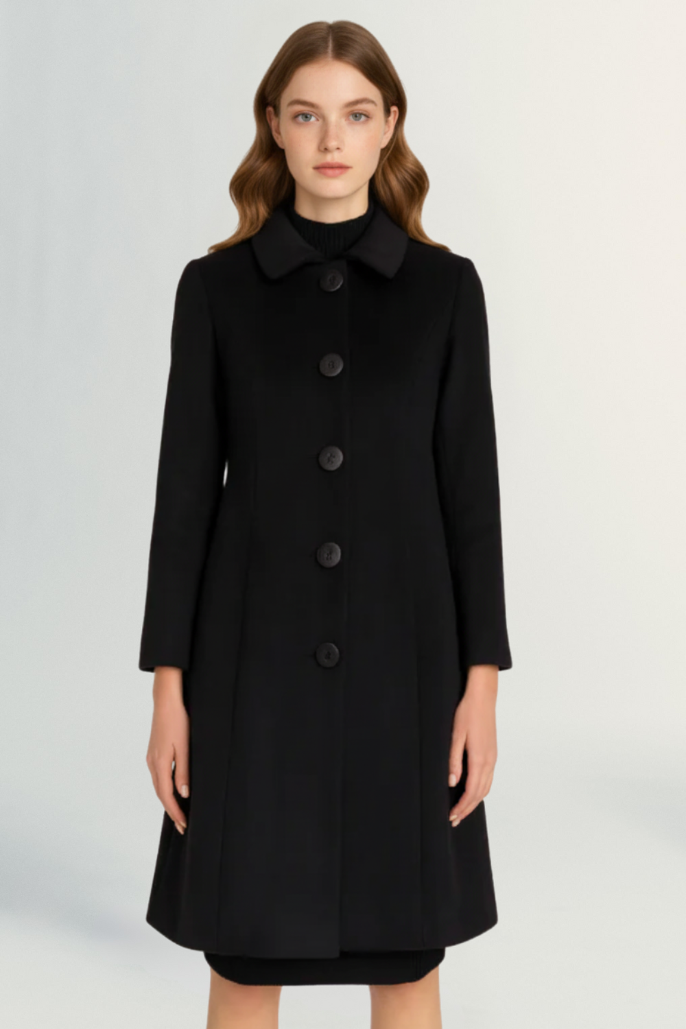Isolde | Women’s Long Wool-Blend Elegance Coat