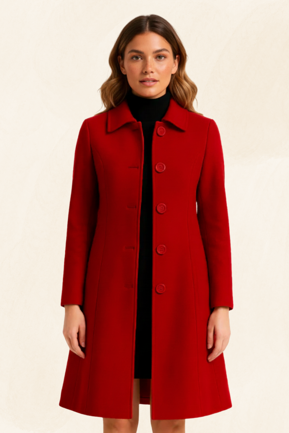 Isolde | Women’s Long Wool-Blend Elegance Coat