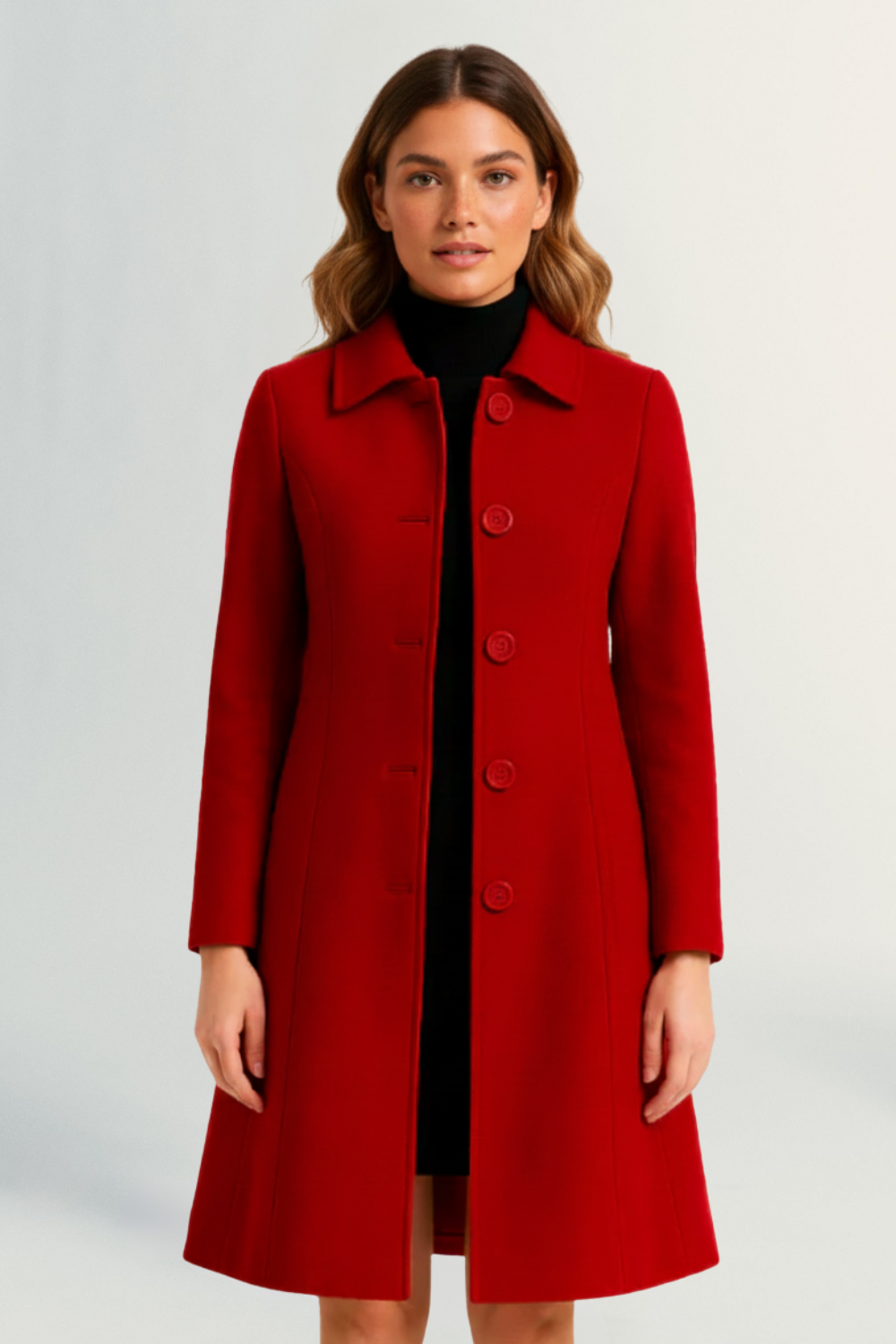 Isolde | Women’s Long Wool-Blend Elegance Coat