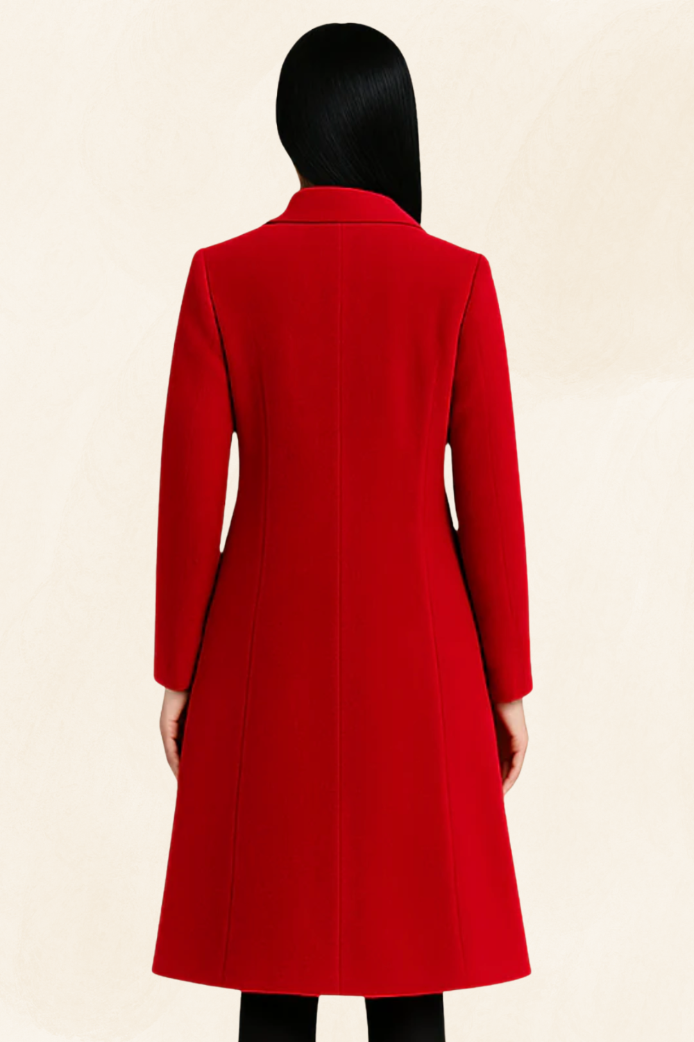 Isolde | Women’s Long Wool-Blend Elegance Coat