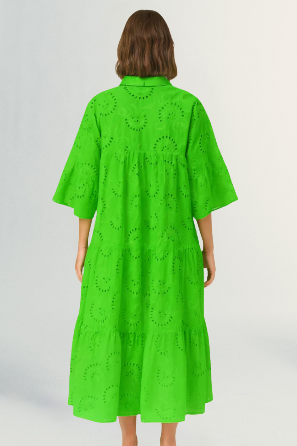 Léonie | Women’s Embroidered Cotton Maxi Dress