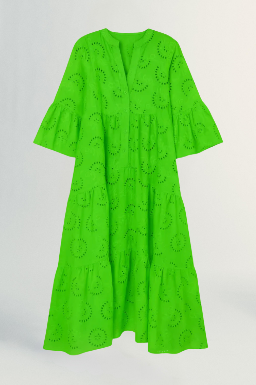 Léonie | Women’s Embroidered Cotton Maxi Dress