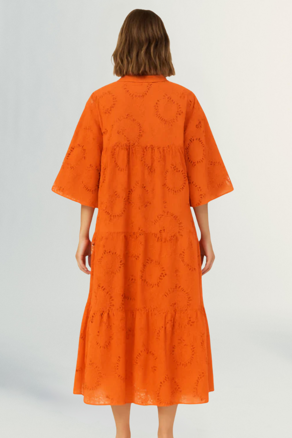 Léonie | Women’s Embroidered Cotton Maxi Dress