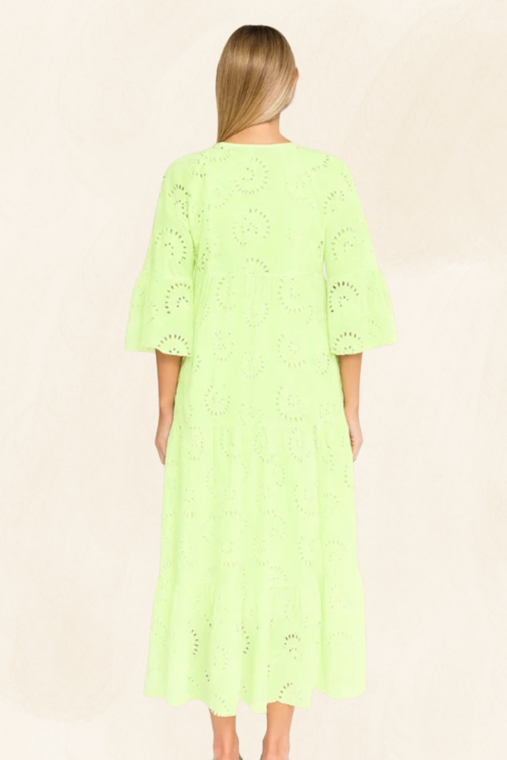 Léonie | Women’s Embroidered Cotton Maxi Dress