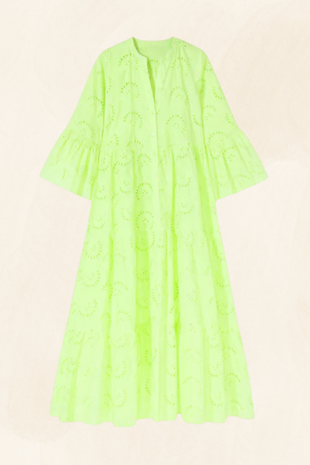 Léonie | Women’s Embroidered Cotton Maxi Dress