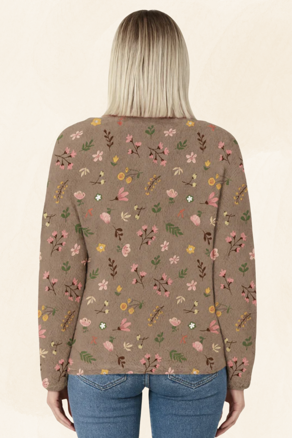 Lucienne | Women’s Floral Knit Cardigan