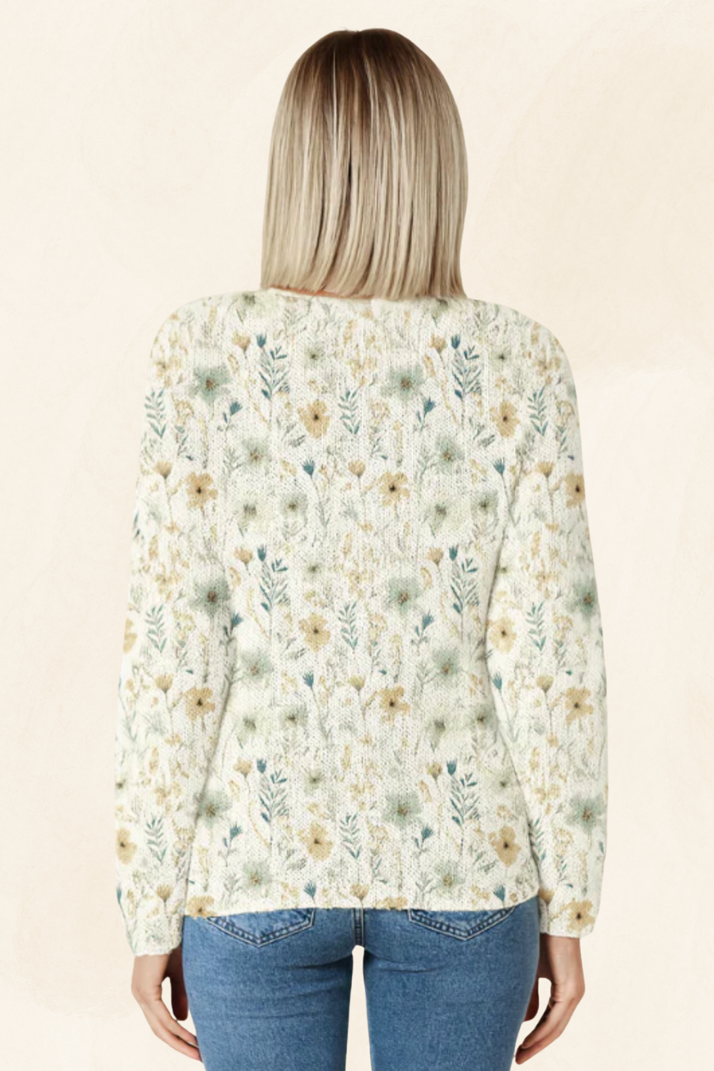 Lucienne | Women’s Floral Knit Cardigan