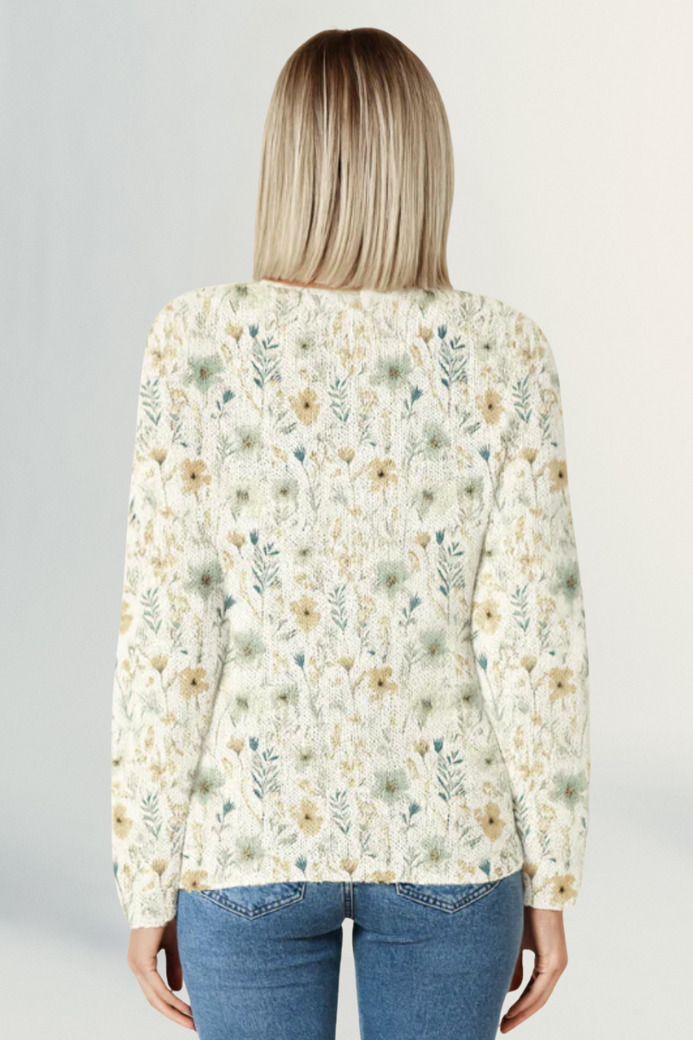 Lucienne | Women’s Floral Knit Cardigan