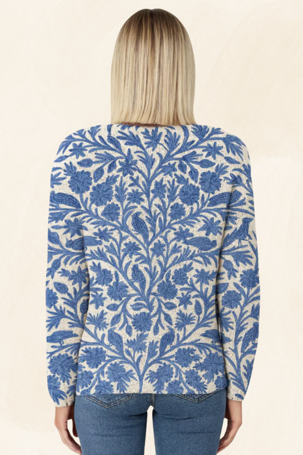 Lucienne | Women’s Floral Knit Cardigan
