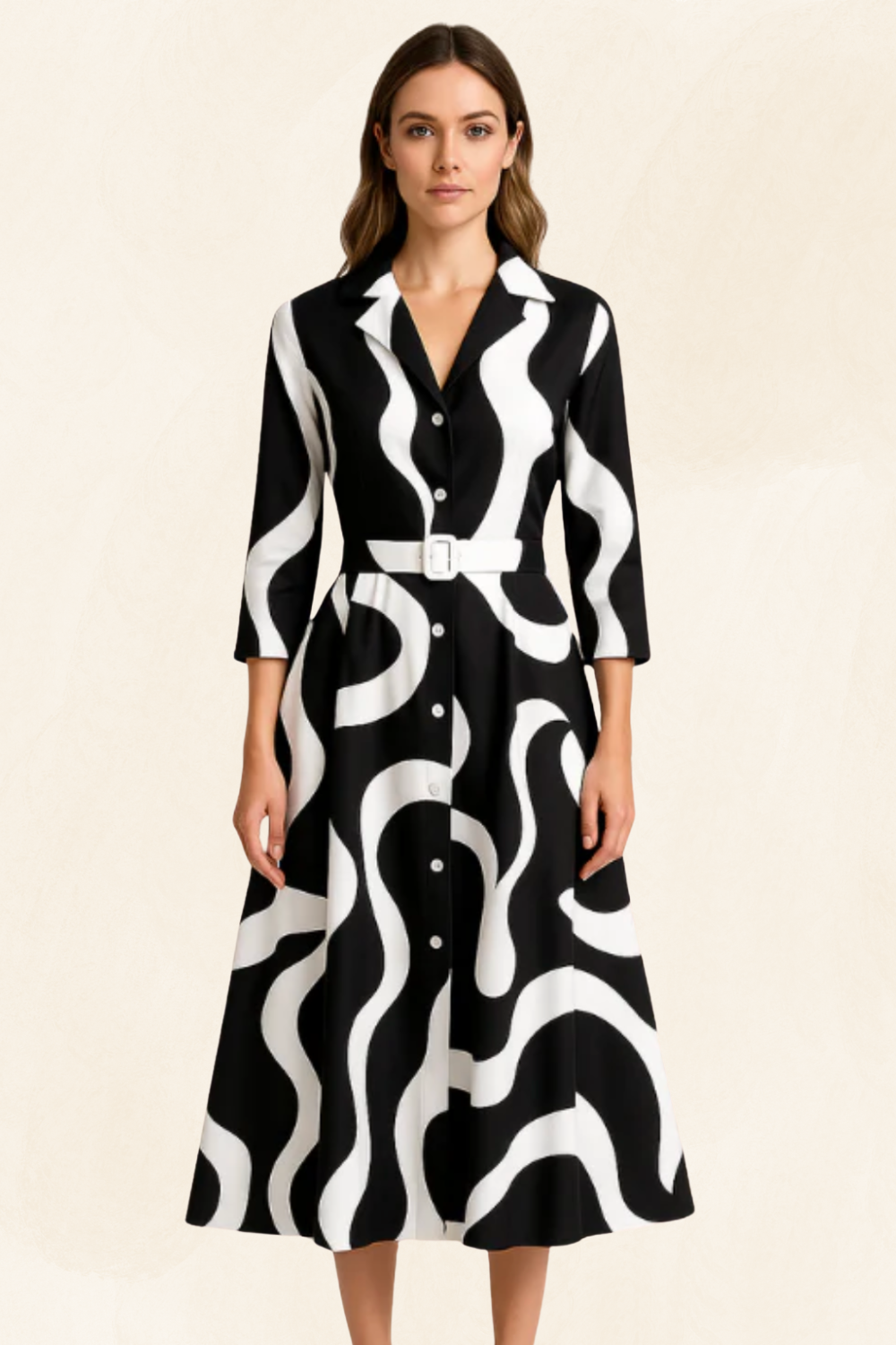 Maëlle | Women’s Elegant Shirt Dress