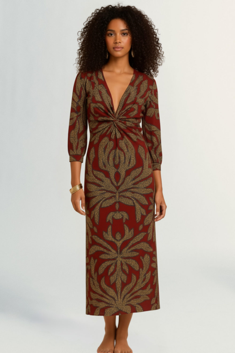 Maëva | Women’s Boho Midi Wrap Dress