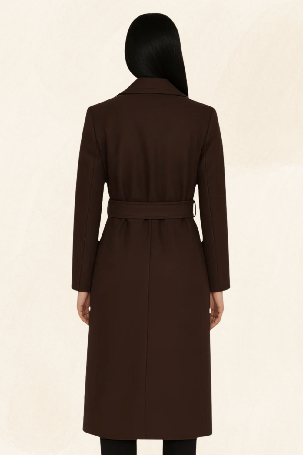 Noelle | Refined Belted Wool-Blend Trench Coat