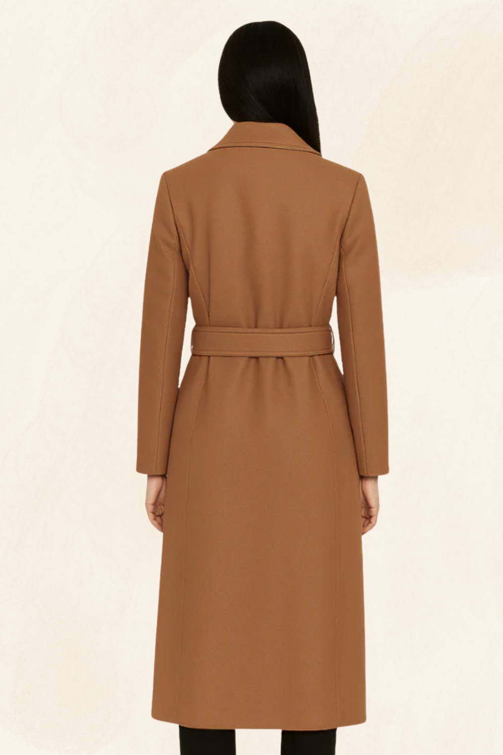 Noelle | Refined Belted Wool-Blend Trench Coat