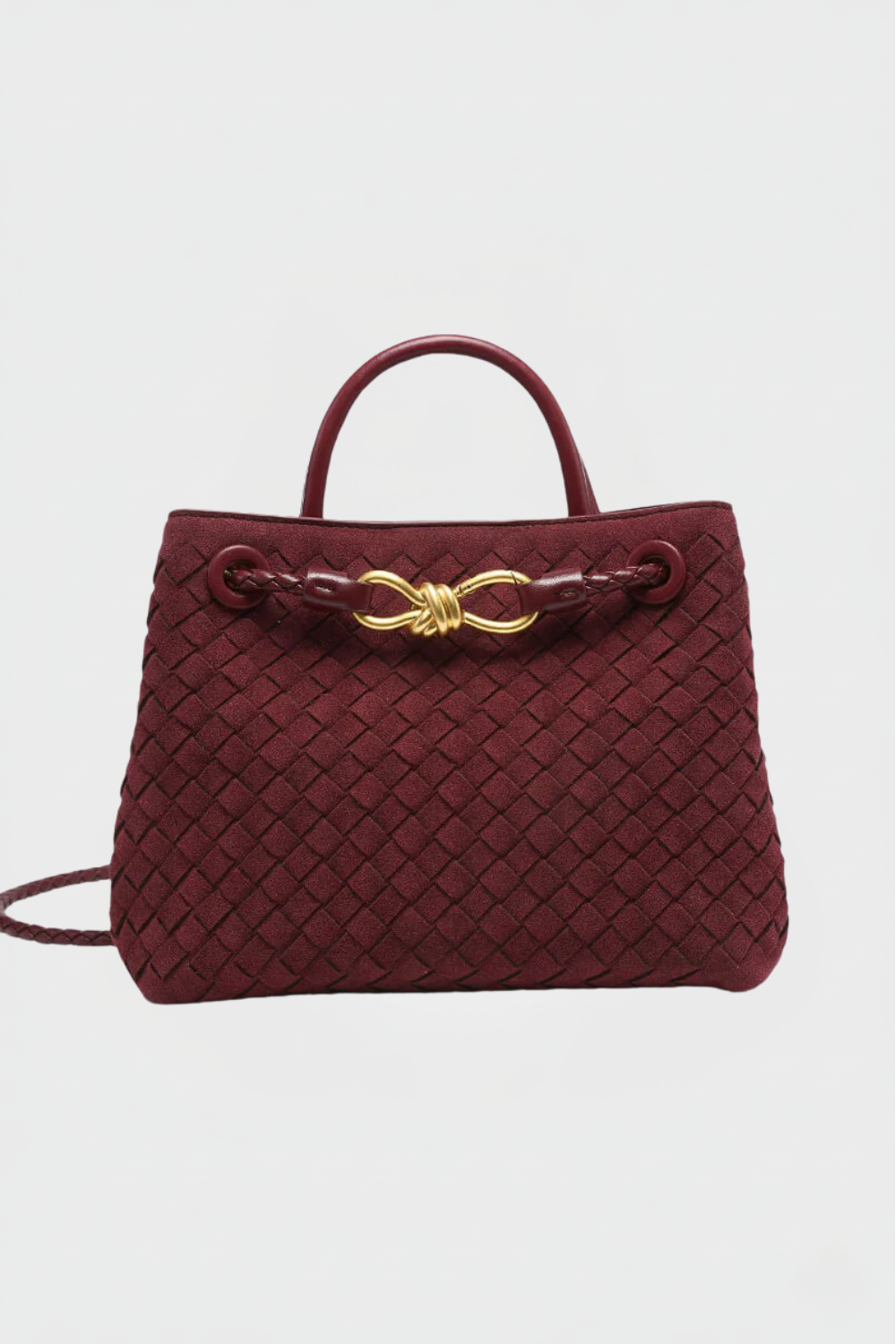 Odette | Women’s Braided Suede Shoulder Bag