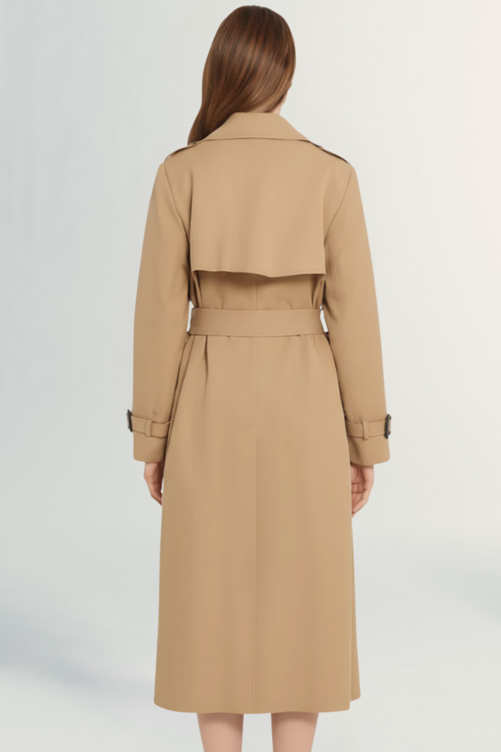 Parisienne Muse | Women's Luxe Tailored Trench Coat