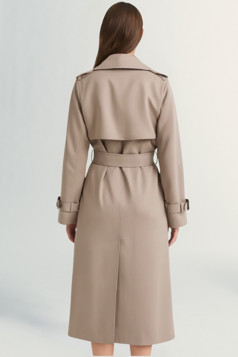 Parisienne Muse | Women's Luxe Tailored Trench Coat