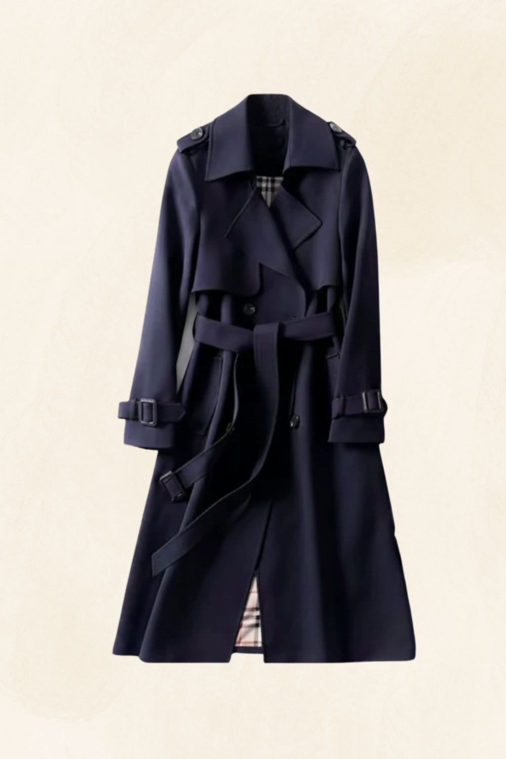 Parisienne Muse | Women's Luxe Tailored Trench Coat