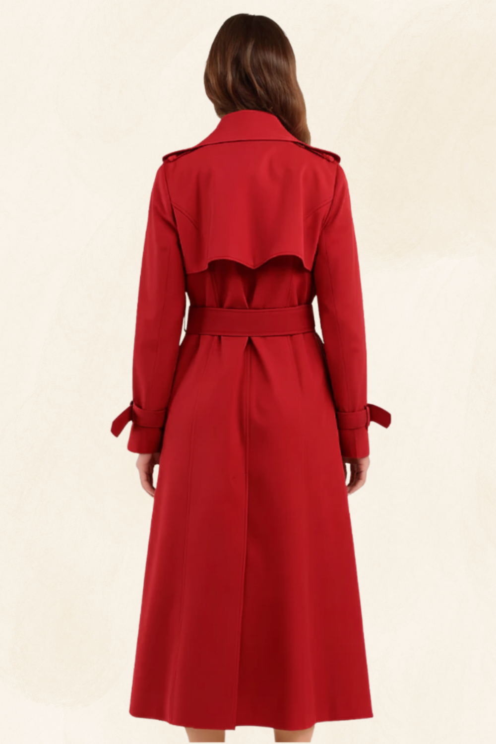 Parisienne Muse | Women's Luxe Tailored Trench Coat