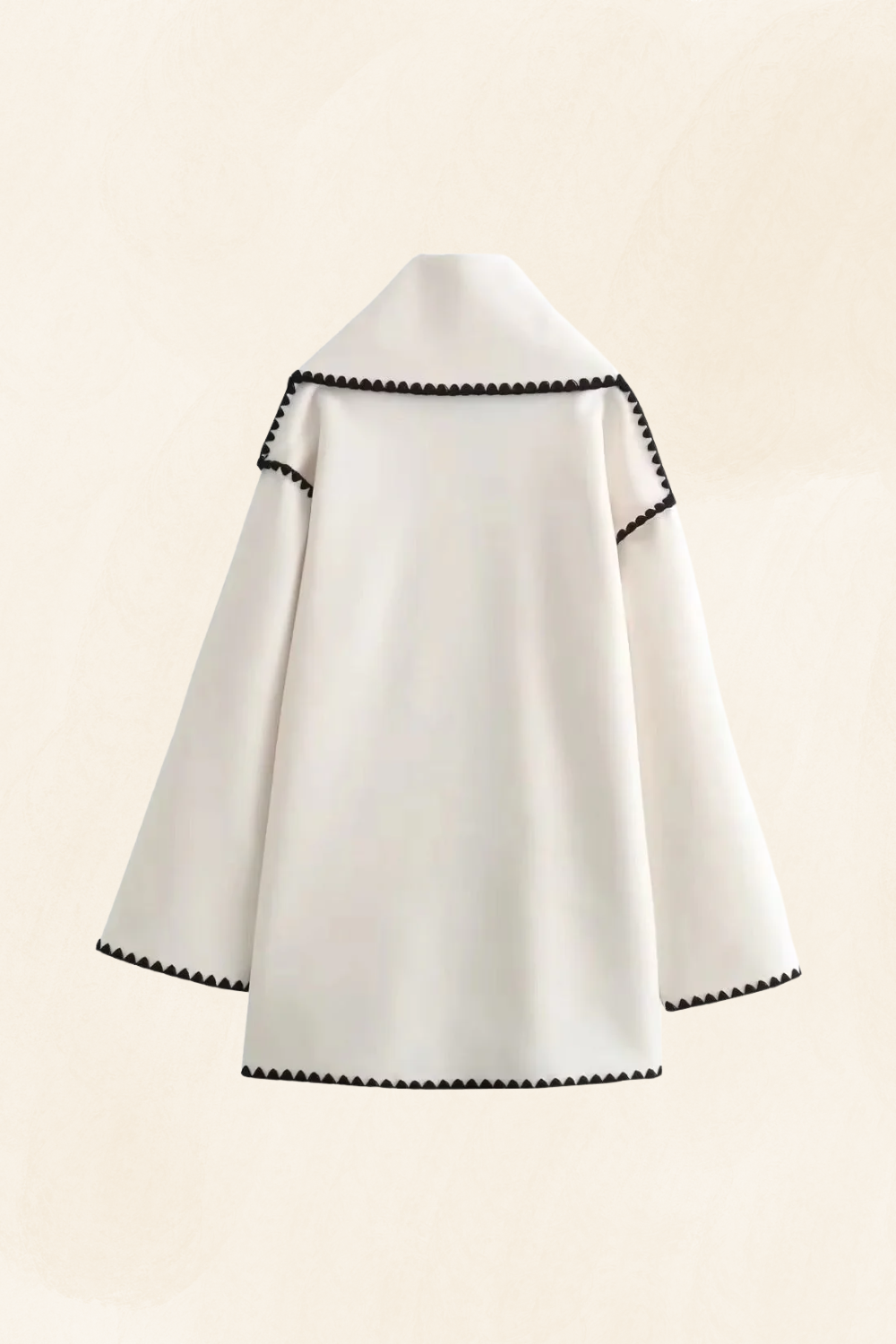 Roche Seraphine | Women's Wrapped Contrast Scarf Coat