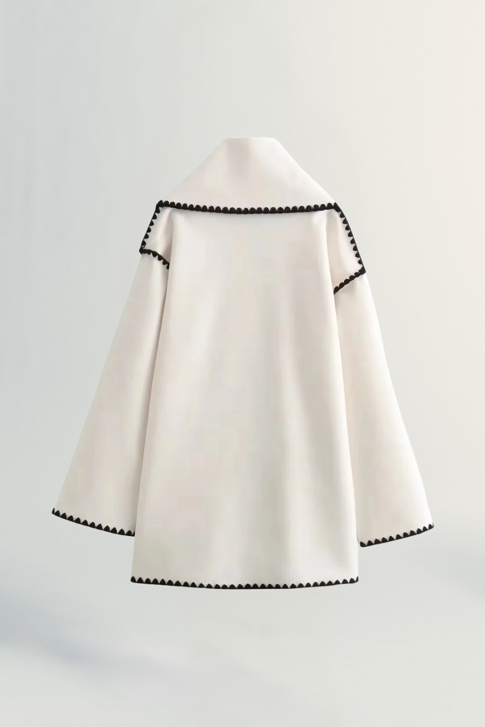 Roche Seraphine | Women's Wrapped Contrast Scarf Coat