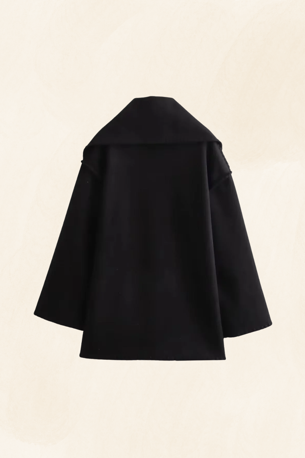 Roche Seraphine | Women's Wrapped Contrast Scarf Coat